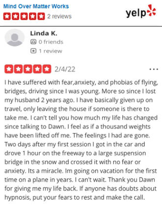 Mind Over Matter Works Yelp Review